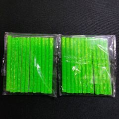 【新品】スポークリフレクター　自転車用反射板　24本セット　ライムグリーン　緑　②の画像