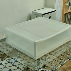 無印良品 ポリプロピレン収納ケース ワイド 2ケ　衣装ケースの画像