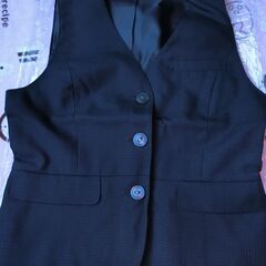 新品　事務服　ベストとスカート　５号