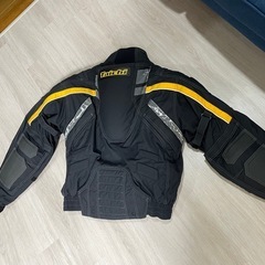 タイチ　ライダースジャケット　ブラック&イエローの画像