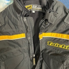 タイチ　ライダースジャケット　ブラック&イエローの画像