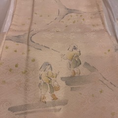大島紬　りんず　付け下げの画像