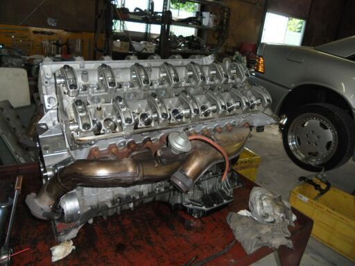 Mベンツ129-600SL-V12エンジン専門ガレージ各種エンジン制作販売