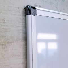 最終値引き！！5月末まで　ホーローホワホワイトボード 壁掛け 幅1800×高さ900mm マーカー付き マグネット対応 白板磁気 アルミニウム合金フレーム メモボード オフィス スクール ホームショップ用 固定金具付 (ホーローホ, 1800*900)の画像