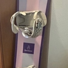 スノーボード板ビンディング付き