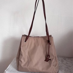 美品agnes b. VOYAGE ベージュトートバッグ大容量シ...