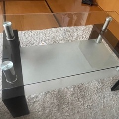 【美品】ローテーブル　ガラス　価格相談可の画像