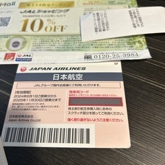 日本航空株主優待の画像