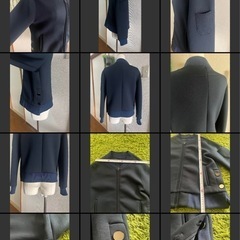 【美品】DoClasse ジップアップ　ブルゾン　サイズ7号　ネイビーの画像