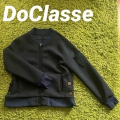【美品】DoClasse ジップアップ　ブルゾン　サイズ7号　ネイビー