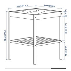 IKEA NESNA サイドテーブルの画像