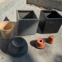 植木鉢、セメントプランター