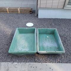 引き渡し決まりました。あげます。大型 トロ舟　大型プラスチック容器