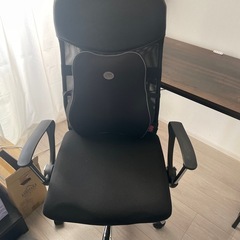 （クッション付き）デスクチェア　ブラック