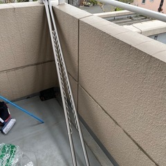 【中古、無料】物干し竿　2本セット　錆ありの画像