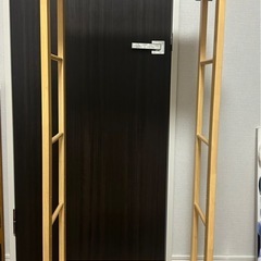 ナチュラル木製ハンガーラック　