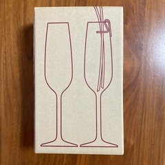 無印　シャンパングラス　の画像