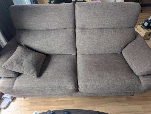 美品‼️カリモク家具ソファ ３人掛け L字 カリモク】ソファ 本革 3人掛け