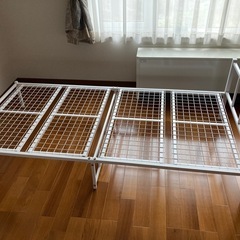 ニトリ　パイプベッドと引き出し　セットで