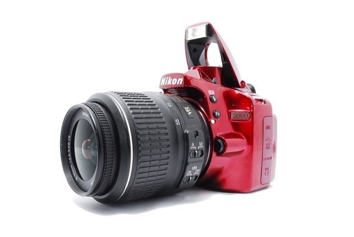 【ほぼ新品】ショット数わずか962回 Nikon D3200 レッド スマホ転送