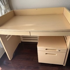 お値下げ可 学習机 スツール付き くろがね工作所 5月中出品