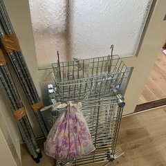 まとめて　カラーボックス　スチールラック　3段引き出し