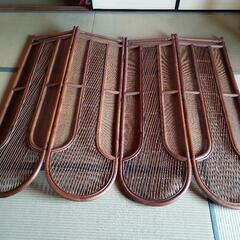 ラタン製衝立  籐製間仕切り アジアンパーテーションの画像