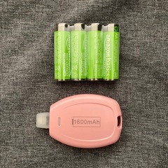 ⭐️モバイルバッテリー 2個セット 新品未使用 実測44g Lightning端子内蔵⭐️の画像