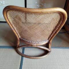 ラタン製チェア 籐製イスの画像