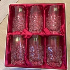 クリスタルグラス6個