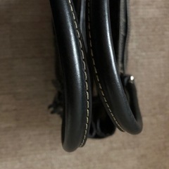美品Coach ブラックレザートートバッグA4収納可能の画像