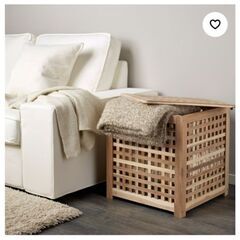 IKEA HOL ホール│サイドテーブル│アカシア材│50x50 cmの画像