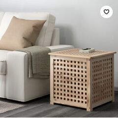 IKEA HOL ホール│サイドテーブル│アカシア材│50x50 cm