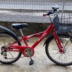 24インチ 男の子 自転車 6段変速 マウンテンバイク キッズ ...