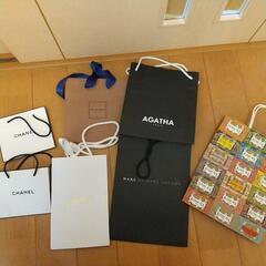 ショップ紙バッグ各種・CHANEL・Diorなど