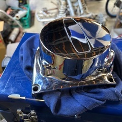 gt380 ジェネレーター　カバー　純正メッキの画像