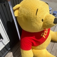 超特大 大型 くまのプーさん ぬいぐるみ 実寸大？ ディズニー レトロの画像