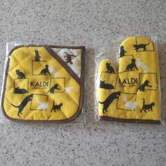 KALDI  猫の日 ミトン&鍋敷き