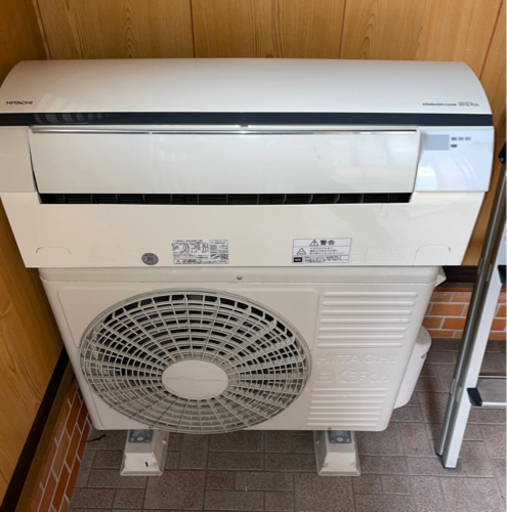 取り付け込み　品のみも可　日立 エアコン 10畳用 ステンレスフラップ 自動お掃除