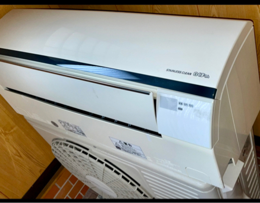 取り付け込み　品のみも可　日立 エアコン 10畳用 ステンレスフラップ 自動お掃除