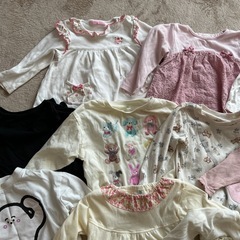 女の子　80 ロンTの画像