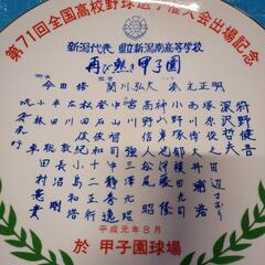 新潟南高校 甲子園出場記念絵皿 記念アルバムの画像