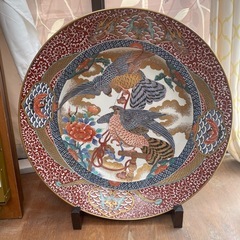 75cm色絵額ざら
