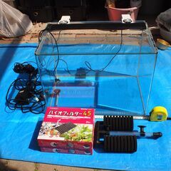 夏・冬シーズン対応可能器具付き水槽セット格安で！の画像