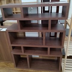 ★ジモティ割あり★  オープンラック ダークブラウン H120....