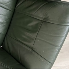 リクライニングソファ 1人用ソファ オットマン付きの画像