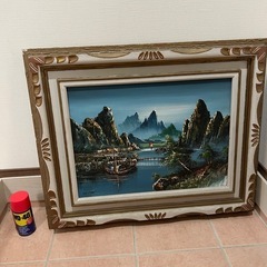 風景画　湖