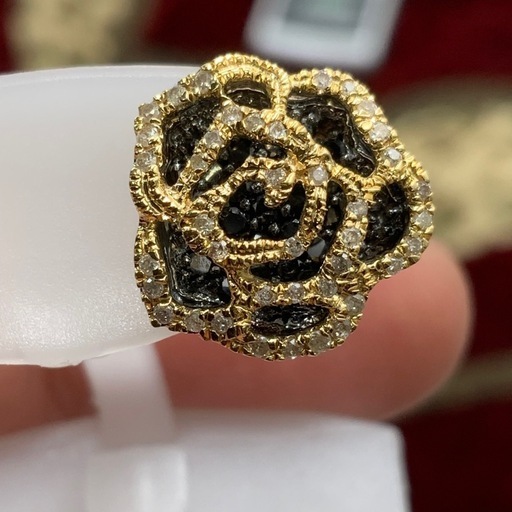 K18YG ダイヤモンド　ピアス　3.8g D0.5ct