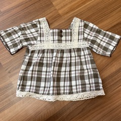 チェック柄 半袖シャツ