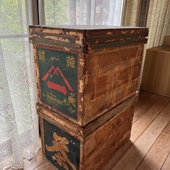アンティーク　茶箱 2個セット
